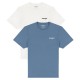 тениска,мъжки,тениски,wrangler,sign,off,regular,short,sleeve,t,shirt,2,units,white,blue,(captains,blue)