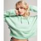 суичър,дамски,блузи,superdry,vintage,logo,crop,hoodie,minted,green,marl,(green)