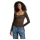 тениска,дамски,тениски,g,star,adjustable,slim,deep,scoop,long,sleeve,t,shirt,coffee,bean,(brown)