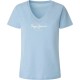 тениска,дамски,тениски,pepe,jeans,wendy,short,sleeve,v,neck,t,shirt,blue,(bay)