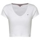 дънки,дамски,топове,tommy,jeans,bby,crp,essential,rib,short,sleeve,top,white,(white)