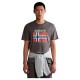 тениска,мъжки,тениски,napapijri,s,guiro,short,sleeve,t,shirt,grey,granit,(grey)