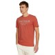 тениска,мъжки,тениски,tom,tailor,logo,print,short,sleeve,t,shirt,soft,peach,orange,(orange)