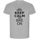 тениска,мъжки,тениски,kruskis,keep,calm,and,bike,on,eco,short,sleeve,t,shirt,heather,grey,(grey)