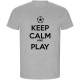 футболна,фланелка,мъжки,тениски,kruskis,keep,calm,and,play,football,eco,short,sleeve,t,shirt,heather,grey,(grey)