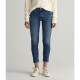 дънки,дамски,панталони,gant,cropped,slim,fit,jeans,blue