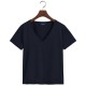 тениска,дамски,тениски,gant,original,short,sleeve,v,neck,t,shirt,black