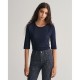 тениска,дамски,тениски,gant,slim,light,short,sleeve,t,shirt,blue