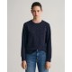 блуза,дамски,блузи,gant,tonal,archive,shield,sweatshirt,blue,(evening,blue)