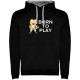 суичър,мъжки,пуловери,kruskis,born,to,play,football,two,colour,hoodie,black,grey,(black)
