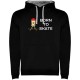 суичър,мъжки,пуловери,kruskis,born,to,skate,two,colour,hoodie,black,grey,(black)