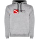 суичър,мъжки,пуловери,kruskis,diving,passion,two,colour,hoodie,heather,grey,black,(grey)