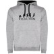суичър,мъжки,пуловери,kruskis,evolution,running,two,colour,hoodie,heather,grey,black,(grey)