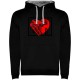 суичър,мъжки,пуловери,kruskis,i,love,downhill,two,colour,hoodie,black,grey,(black)