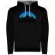суичър,мъжки,пуловери,kruskis,mountain,silhouette,two,colour,hoodie,black,grey,(black)