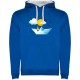 суичър,мъжки,пуловери,kruskis,paper,boat,two,colour,hoodie,royal,blue,white,(blue)