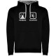 суичър,мъжки,пуловери,kruskis,problem,solution,climb,two,colour,hoodie,black,grey,(black)