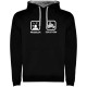 суичър,мъжки,пуловери,kruskis,problem,solution,ride,two,colour,hoodie,black,grey,(black)