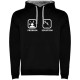 суичър,мъжки,пуловери,kruskis,problem,solution,spearfishing,two,colour,hoodie,black,grey,(black)