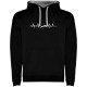суичър,мъжки,пуловери,kruskis,swimming,heartbeat,two,colour,hoodie,black,grey,(black)