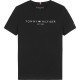 тениска,детски,тениски,tommy,hilfiger,essential,short,sleeve,t,shirt,black
