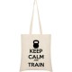 чанта,всички,чанти,kruskis,keep,calm,and,train,tote,bag,beige,(beige)