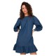 рокля,дамски,поли,и,рокли,only,alaia,long,sleeve,dress,blue,(medium,blue,denim)
