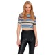 тениска,дамски,тениски,only,milla,short,sleeve,t,shirt,multicolor,(bistre,stripes,birch,black,super,sonic,deep,blue)