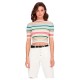 тениска,дамски,тениски,only,milla,short,sleeve,t,shirt,cashmere,blue,stripes,birch,pink,flambé,humus,lush,green,(multicolor)