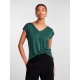 тениска,дамски,тениски,pieces,kamala,short,sleeve,v,neck,t,shirt,green,(trekking,green)