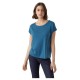 тениска,дамски,тениски,vero,moda,ava,plain,short,sleeve,t,shirt,moroccan,blue,(blue)