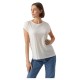 тениска,дамски,тениски,vero,moda,ava,plain,short,sleeve,t,shirt,snow,white,(white)