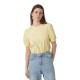тениска,дамски,тениски,vero,moda,kerry,2,4,short,sleeve,t,shirt,lemon,meringue,(yellow)