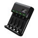 батерии,green,cell,akku,ni,mh,aa,aaa,usb,c,battery,charger,silver,(black)