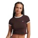тениска,мъжки,тениски,дамски,тениски,superdry,vintage,ringer,crop,short,sleeve,t,shirt,brown,(dark,chocolate,brown,optic,white)
