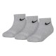 чорапи,мъжки,чорапи,дамски,чорапи,nike,performance,basic,ankle,socks,3,pairs,grey,(dk,grey,heather)