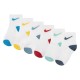 чорапи,мъжки,чорапи,дамски,чорапи,nike,nn0299,quarter,short,socks,6,pairs,multicolor,(laser,blue)