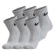 чорапи,мъжки,чорапи,дамски,чорапи,nike,un0018,quarter,short,socks,6,pairs,grey,(dk,grey,heather)