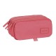 канцеларски,принадлежности,safta,basic,´´marsala´´,big,triple,pencil,case,pink,(multicolor)