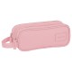 канцеларски,принадлежности,safta,basic,pink,double,pencil,case,pink,(multicolor)