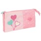 канцеларски,принадлежности,safta,blackfit8,´balloons,triple,recyclable,pencil,case,pink,(multicolor)