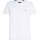 тениска,мъжки,тениски,tommy,hilfiger,core,stretch,slim,fit,c,short,sleeve,t,shirt,white