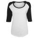 тениска,дамски,тениски,build,your,brand,3,4,contrast,raglan,3,4,sleeve,t,shirt,white,black,(white)