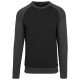 блуза,мъжки,пуловери,build,your,brand,raglan,sweater,black,charcoal,(black)
