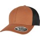 шапка,всички,шапки,flexfit,110,structured,canvas,trucker,cap,toffee,black,(brown)