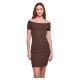 рокля,дамски,поли,и,рокли,urban,classics,off,shoulder,short,sleeve,short,dress,brown,(brown)