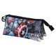 канцеларски,принадлежности,disney,captain,america,defender,triple,fan,2.0,pencil,case,multicolor