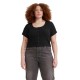 тениска,дамски,тениски,levi´s,®,plus,rach,short,sleeve,t,shirt,black,(caviar)