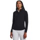 блуза,дамски,блузи,under,armour,golf,playoff,half,zip,sweatshirt,black,(black,metallic,silver)