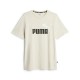 тениска,мъжки,тениски,puma,ess+,2,col,logo,short,sleeve,t,shirt,beige,(apline,snow)